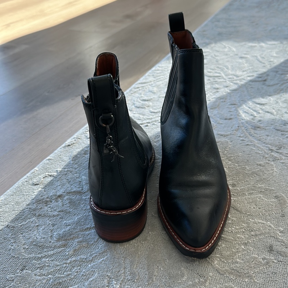 Coach Black Patent Leather Booties - Picture 3 of 3